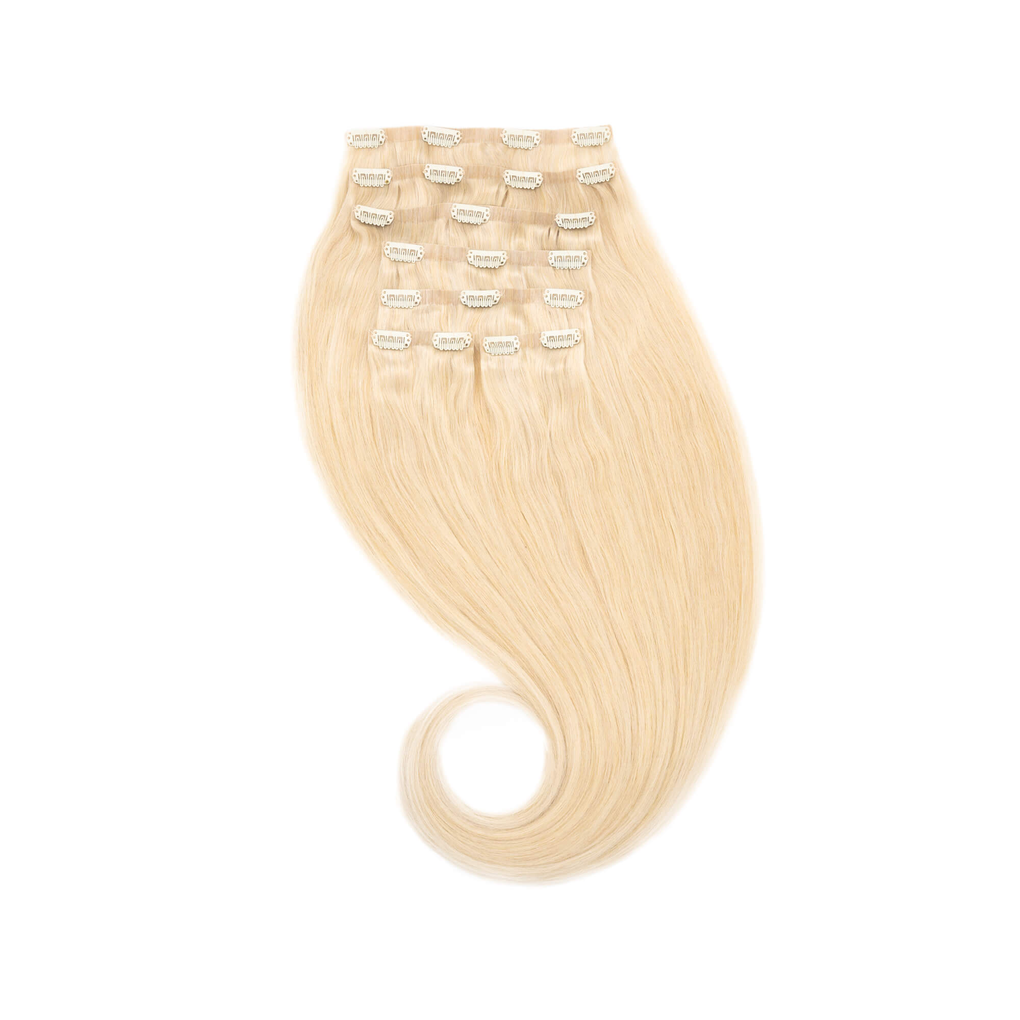 Clip-in-Extensions nahtlos eisblond #615