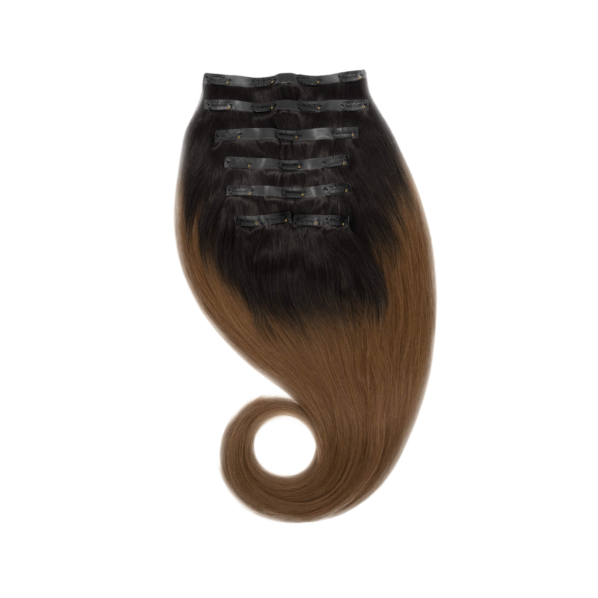 Clip-in-Extensions nahtlos root #1B/06